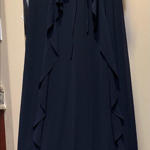 Karl Lagerfeld long navy dress size 10 NWT - Picture 11 of 12